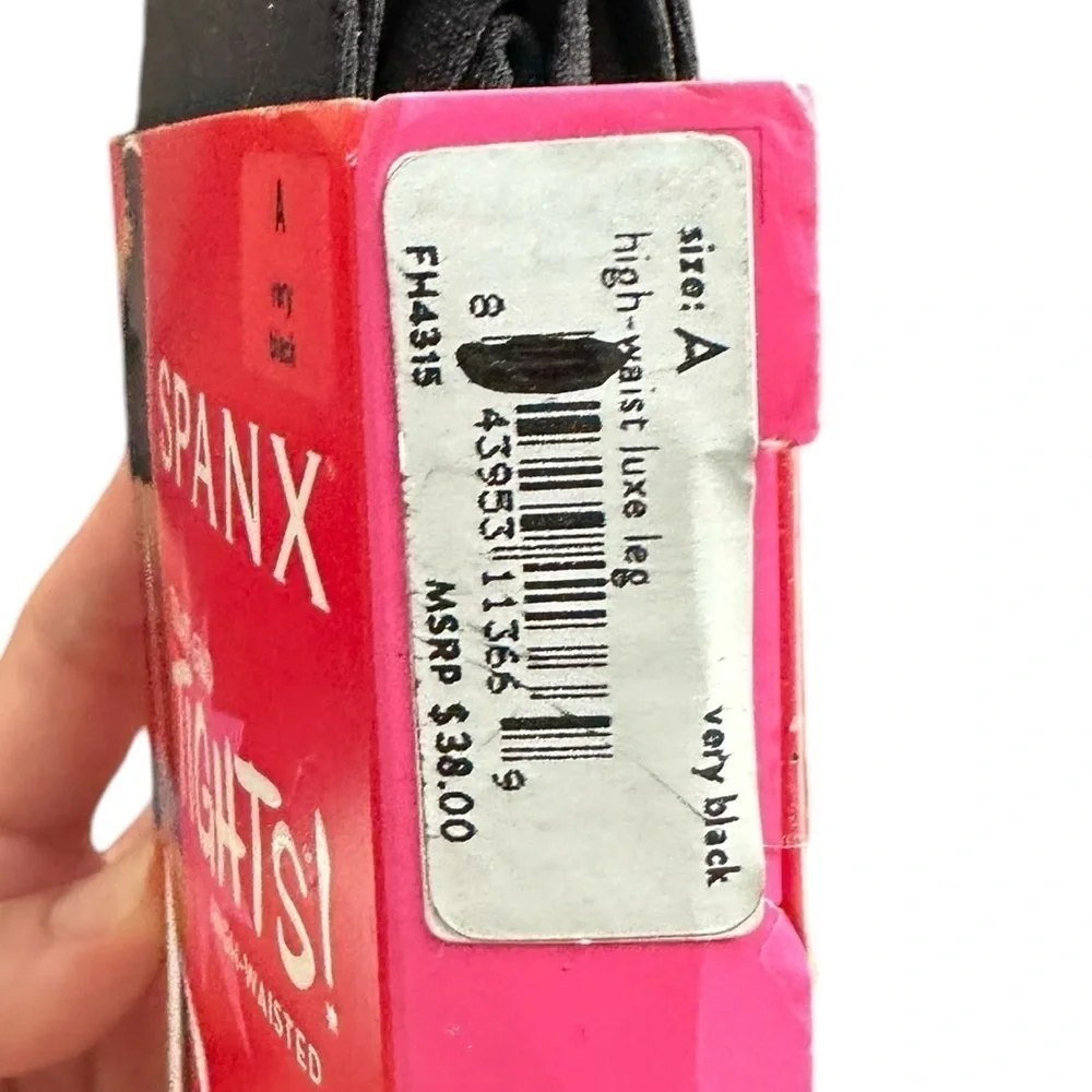 NEW Spanx Tight-End High Waisted Opaque Tights Black | Luxe Control | Size A - Picture 9 of 10